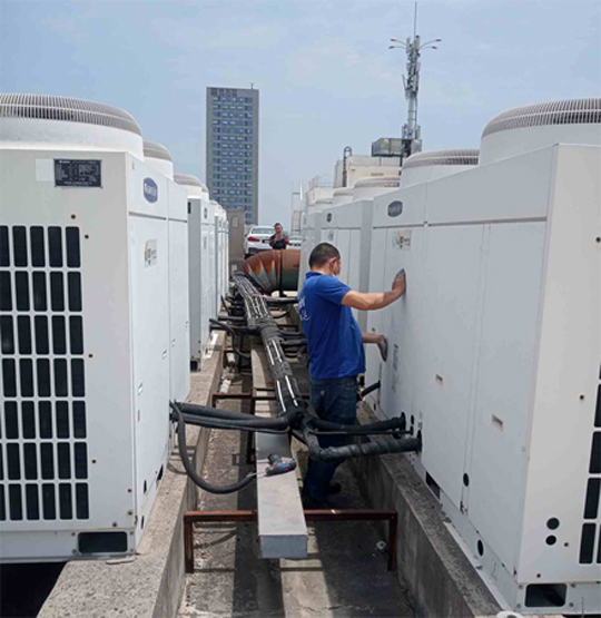 汤旺河中央空调制热和不制冷系统维修方法